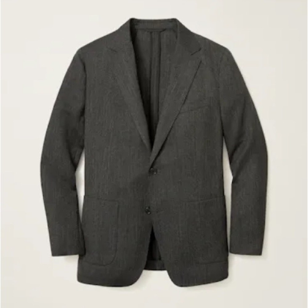 Bonobos charcoal gray Marlane Italian wool blazer 38s slim fit